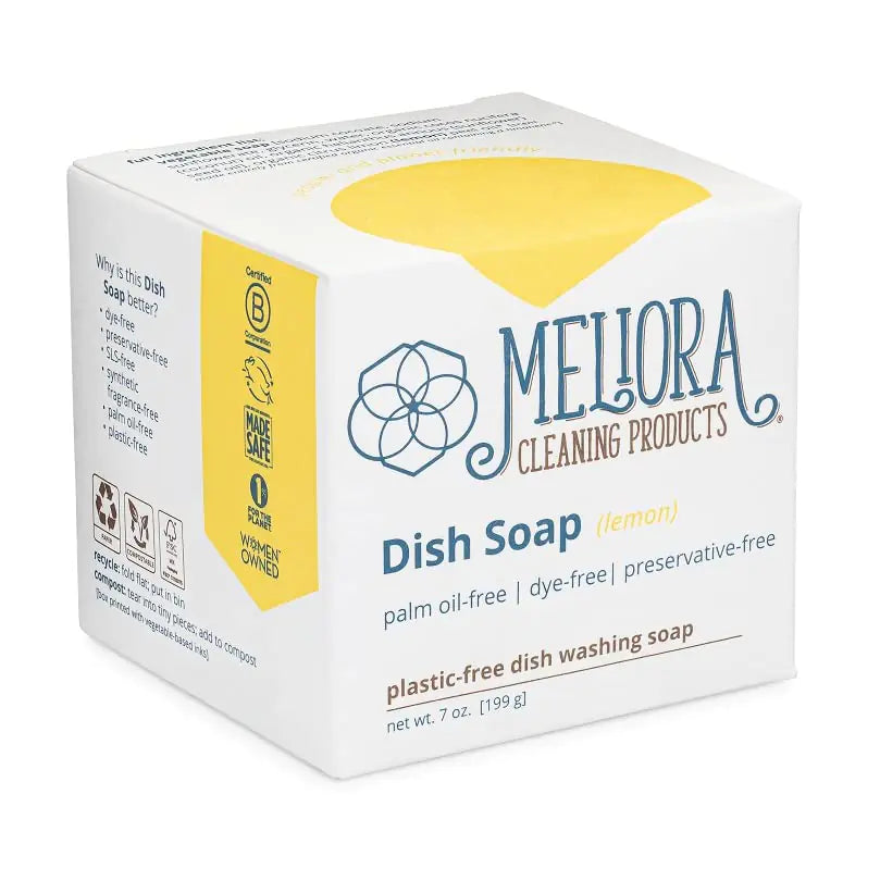 Meliora Cleaning Products Dish Soap Bar Lemon